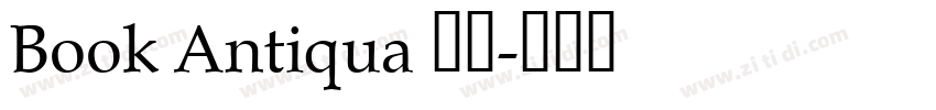 Book Antiqua 常规字体转换